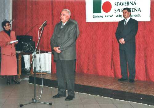 Ing.Pristaov, Dr.Benek (uprostred) a Ing.Mlek (v pravo)